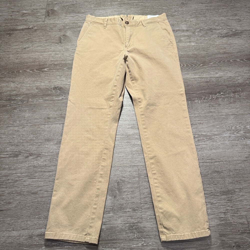 Mott & Bow‎ Pants Mens 31 Beige Khaki Chino Straight Fit Casual Classic 31x28